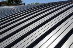Standing seam metal roof on a residential home